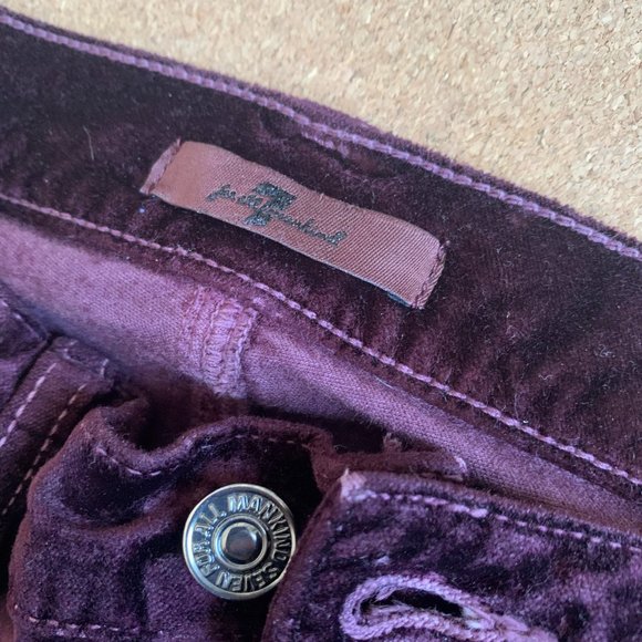 7 For All Mankind velvet pant - Picture 4 of 7